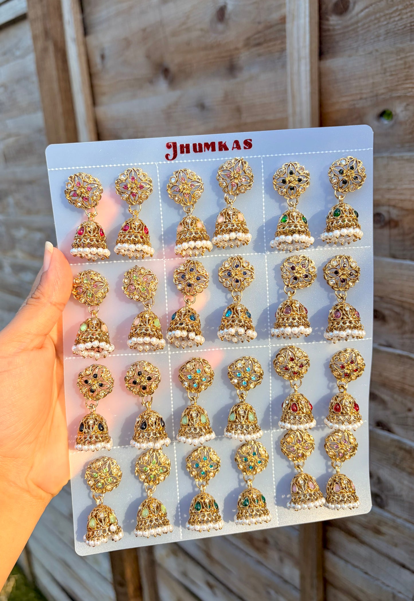 Rekha jhumka set