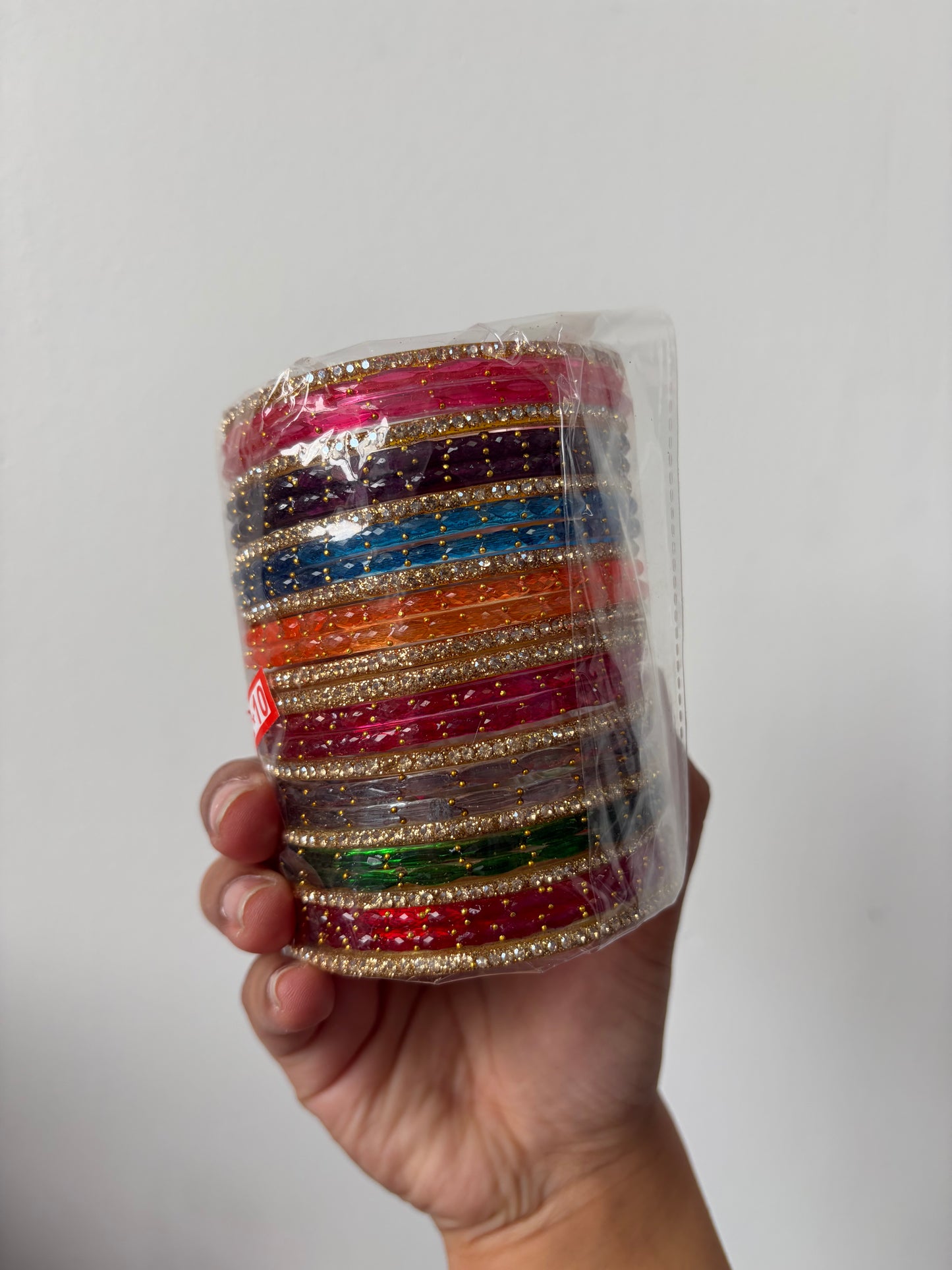 Glass bangle combo sets