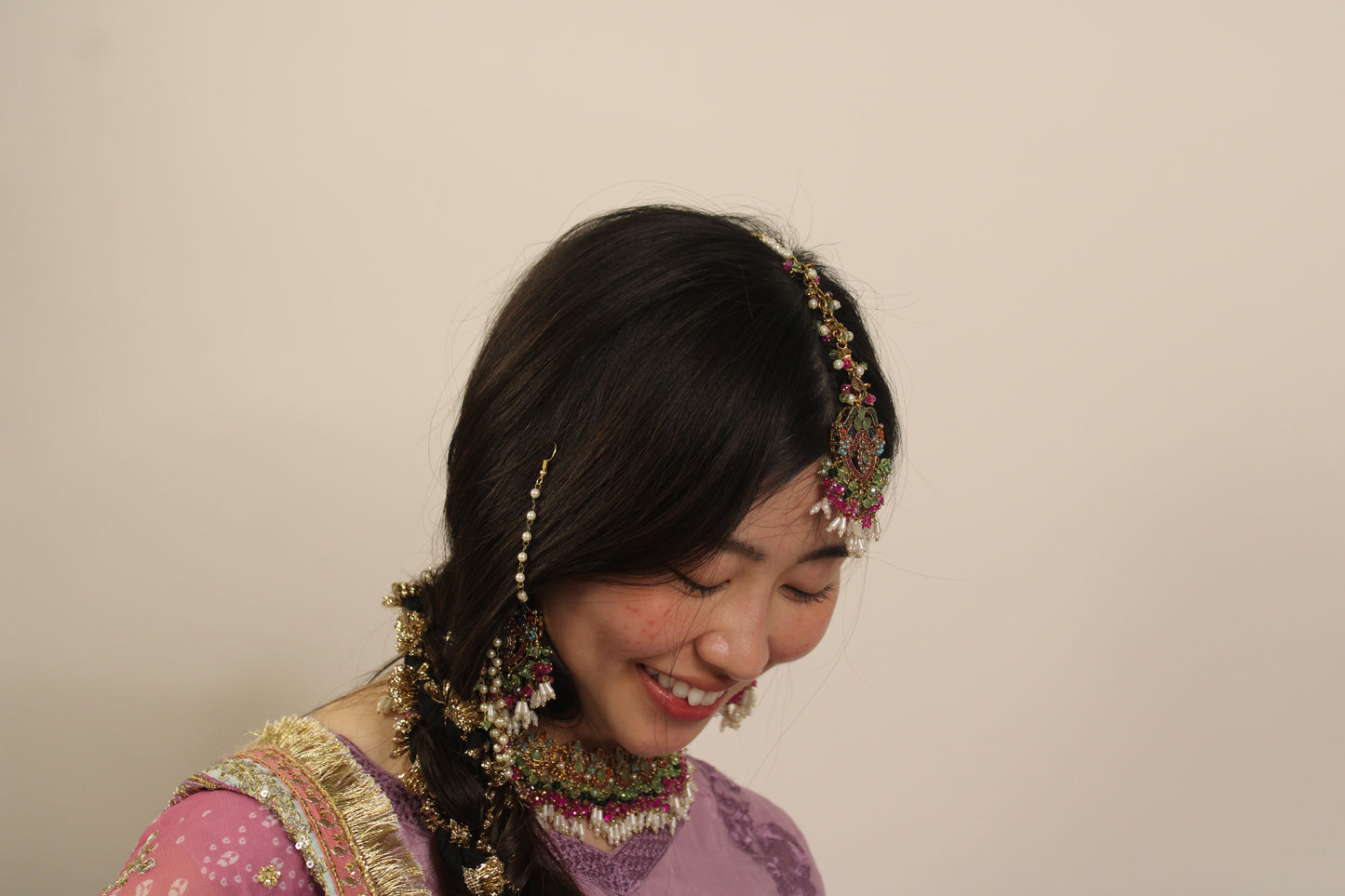 Asma bridal set~ Green & multi