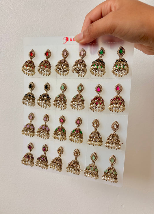 Atifa mini jhumka set