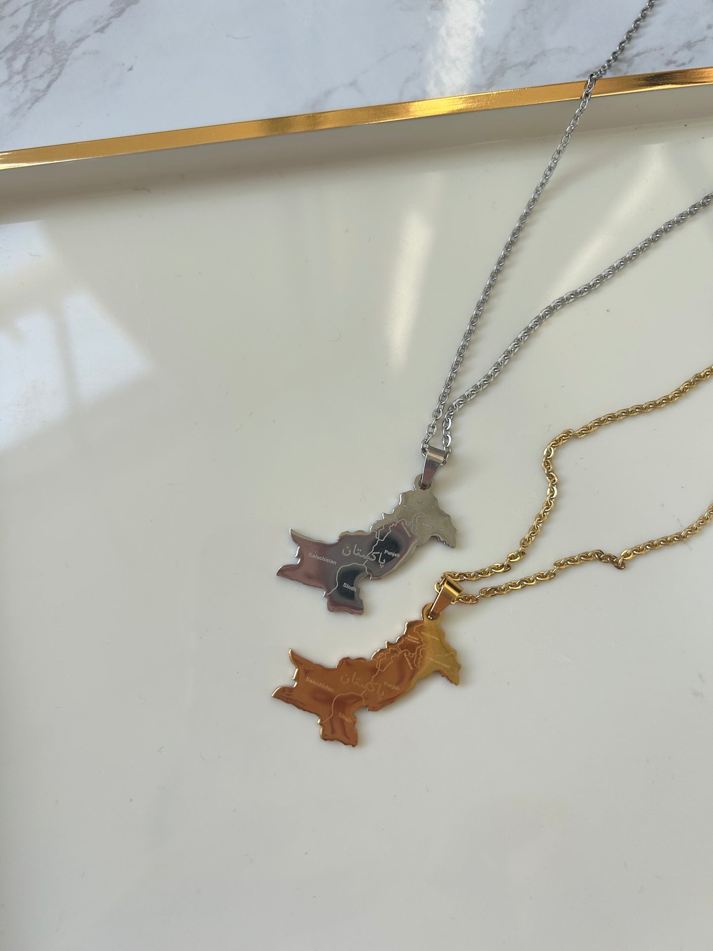 Pakistan Map necklaces
