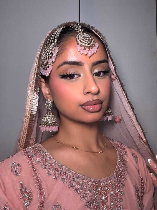 Afroza jhumar set ~ Pink