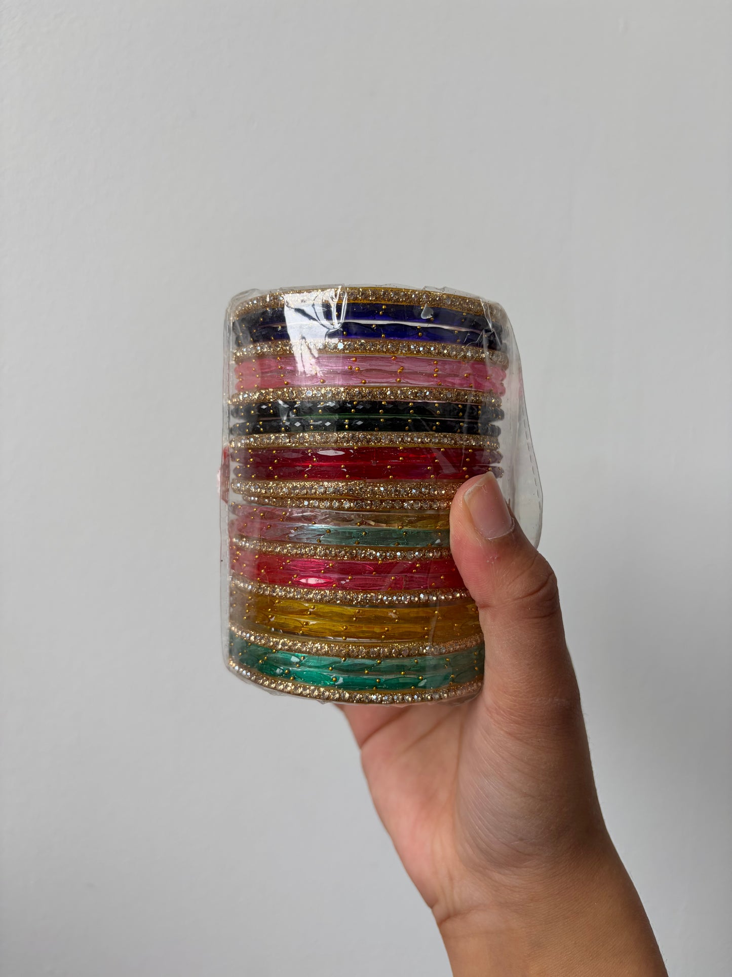 Glass bangle combo sets
