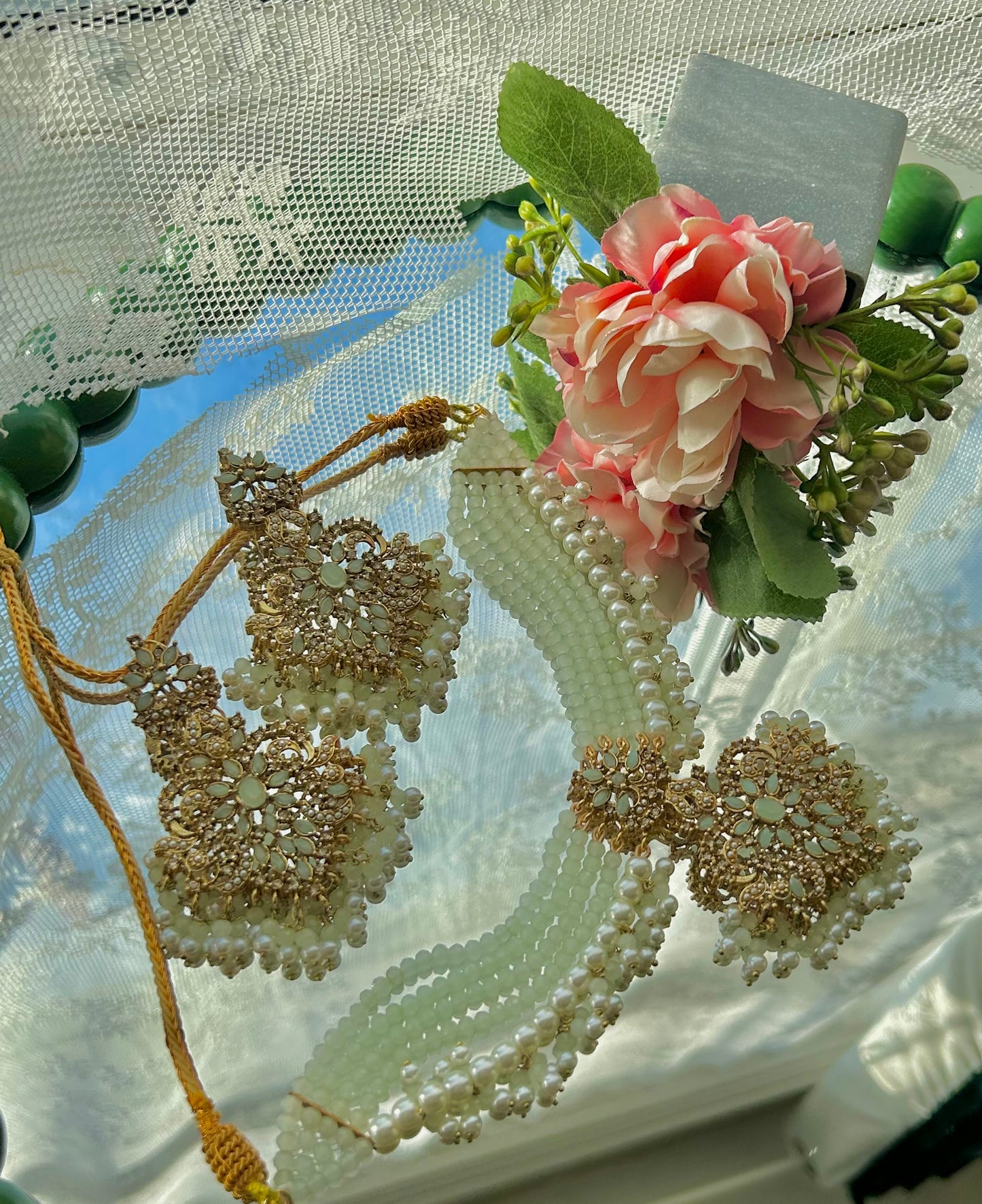 Safa set - pale green