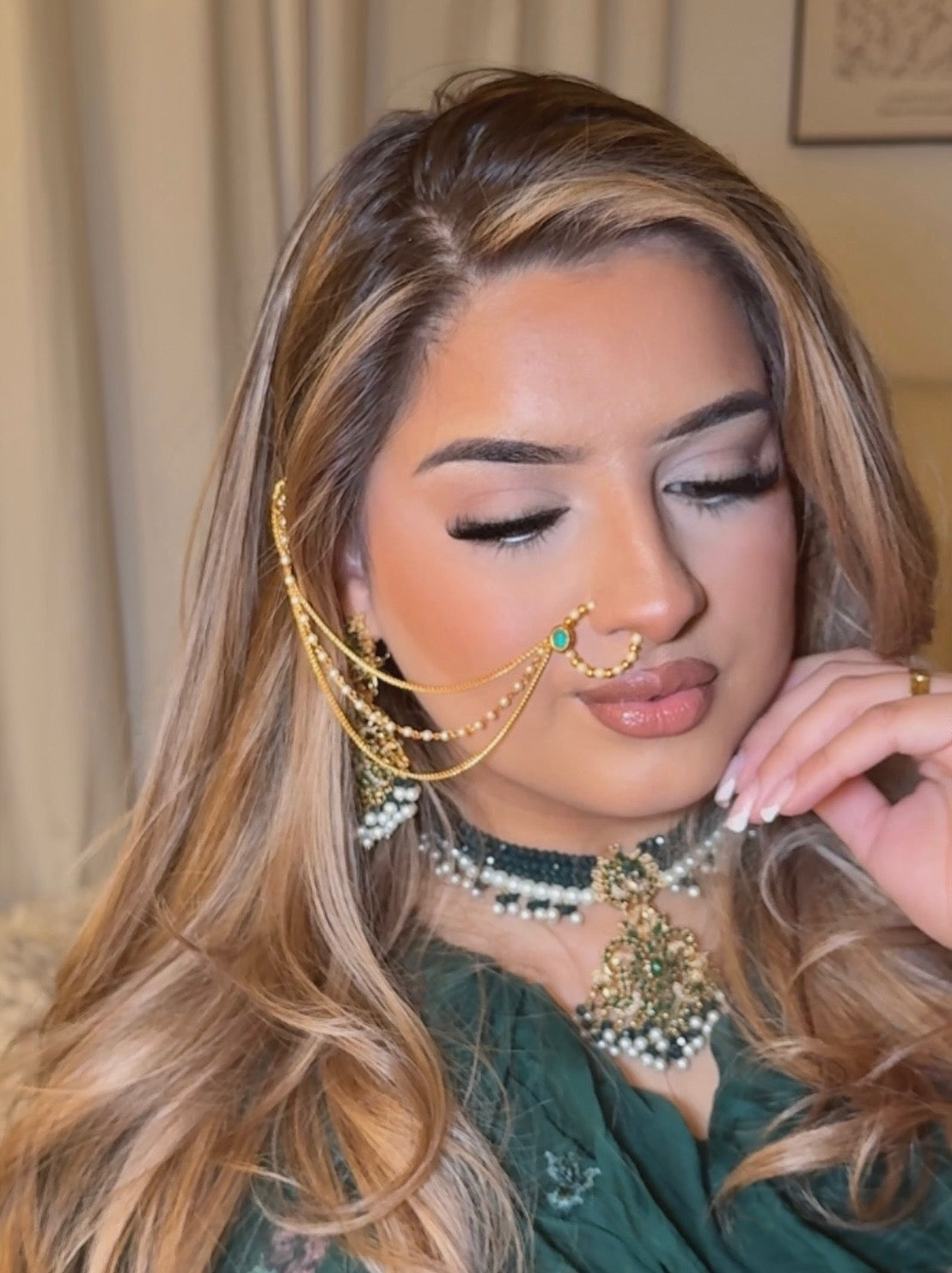 Hafsa naath chain ~ GREEN