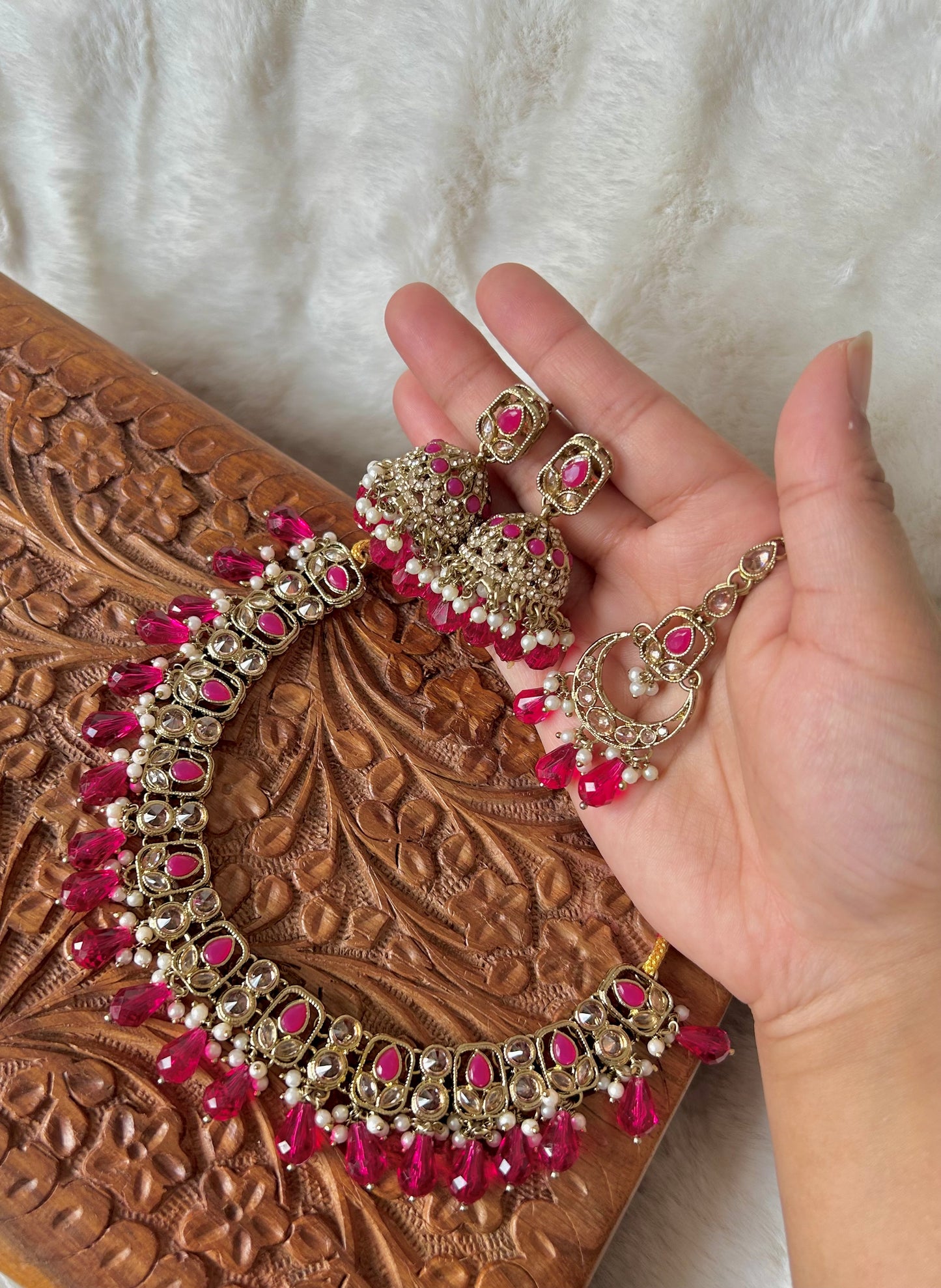 Preeti set ~ hot pink