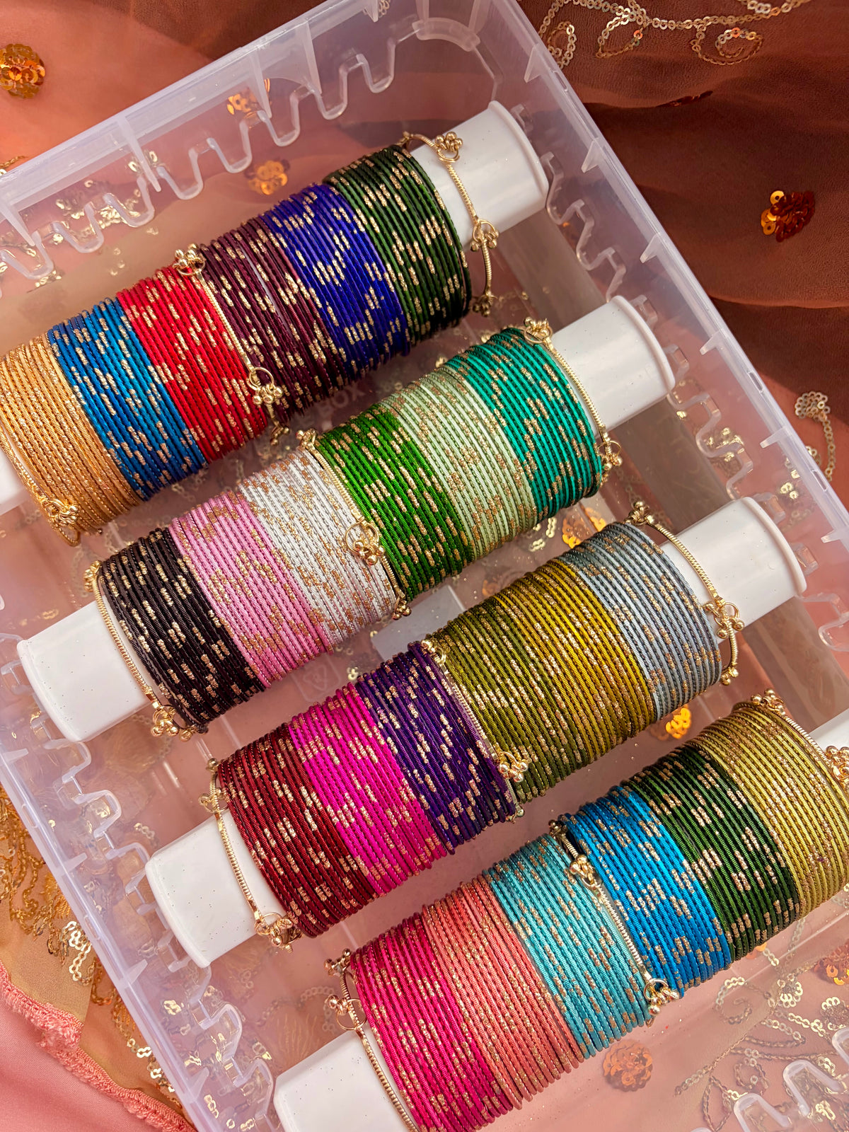Glitter bangle box gift set