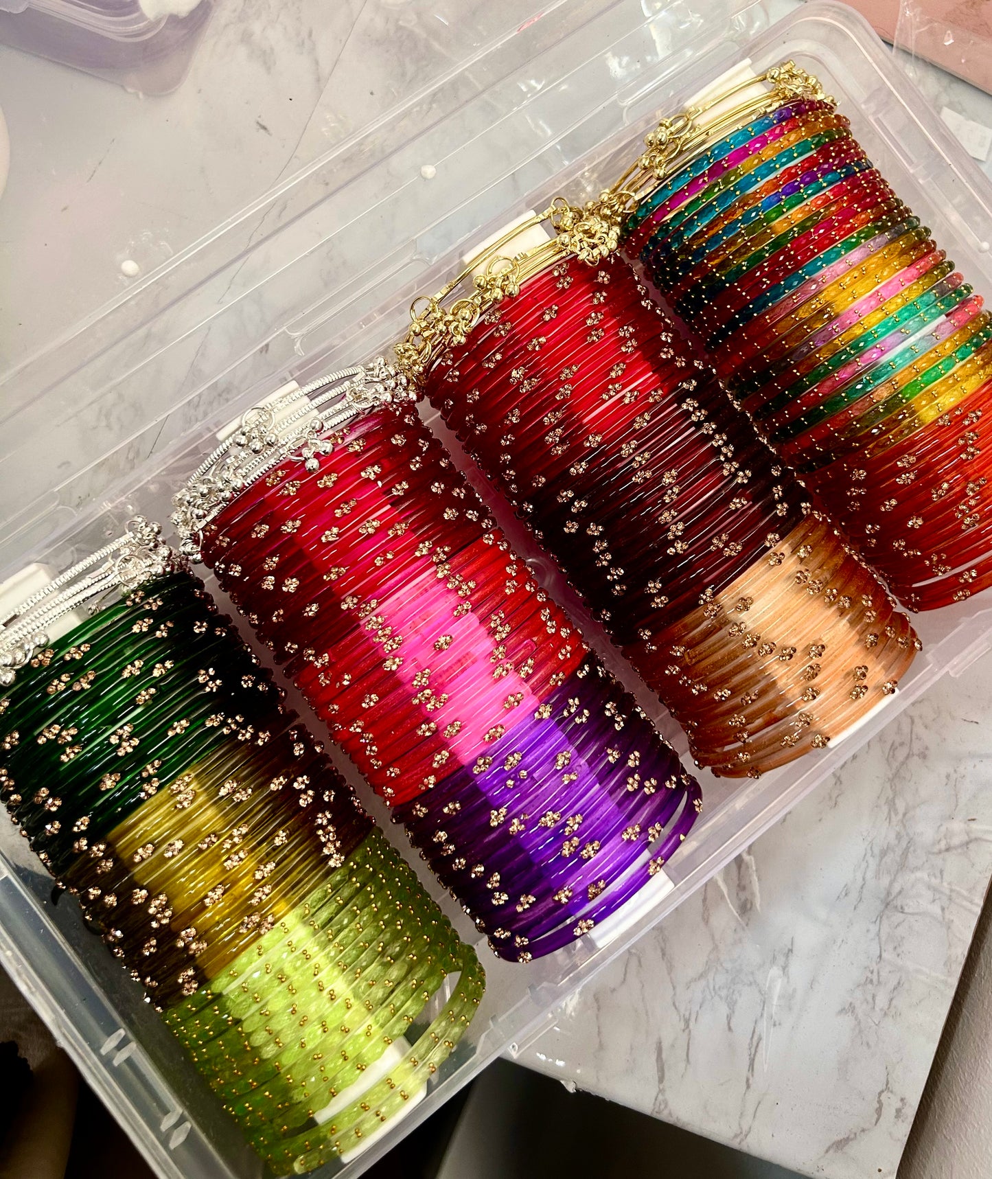 AYESHA'S ultimate glass bangle box set