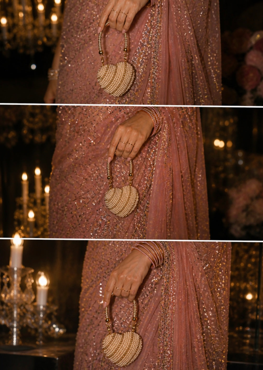 Reeha mini clutch bag ~ Gold