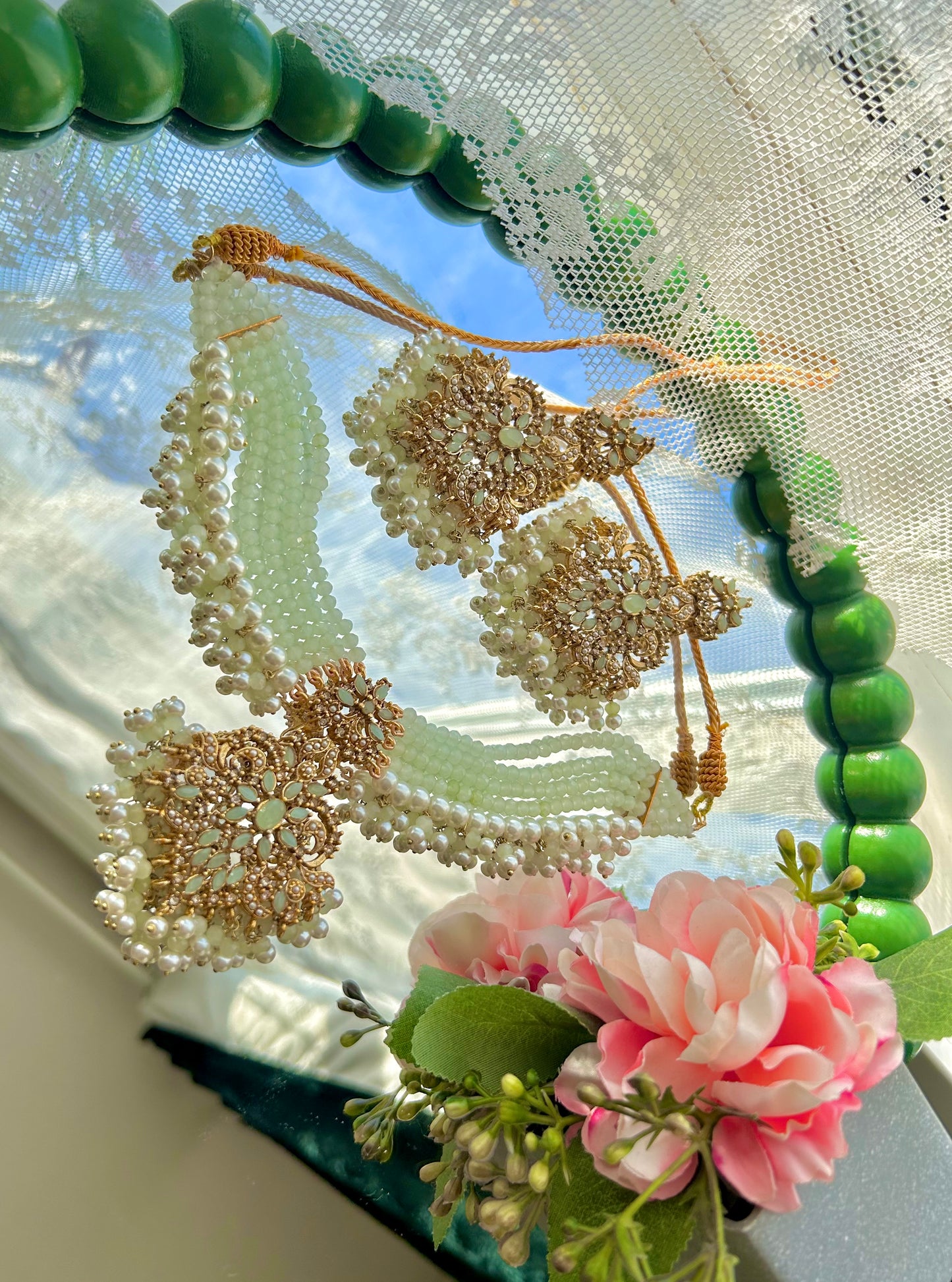 Safa set - pale green
