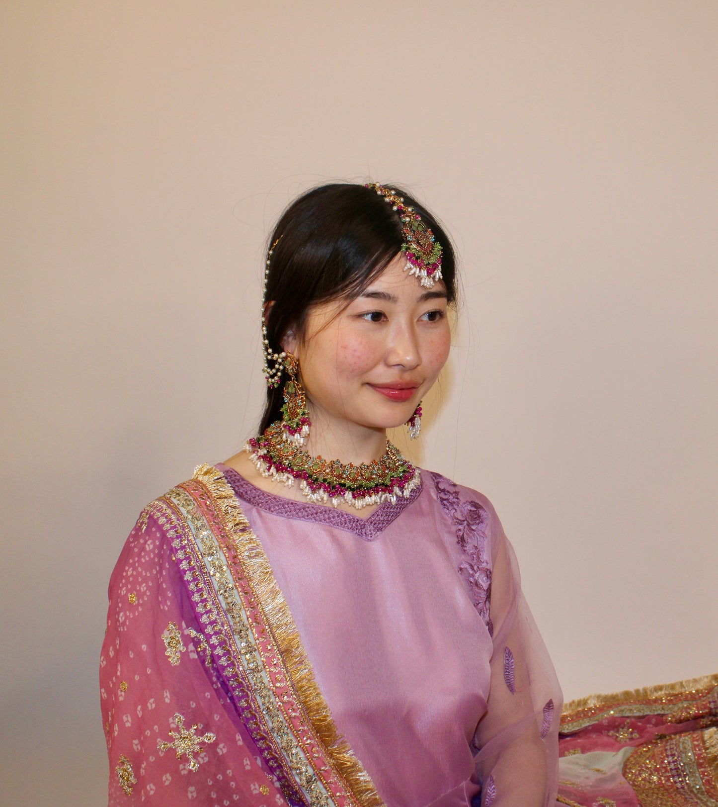 Asma bridal set~ Green & multi