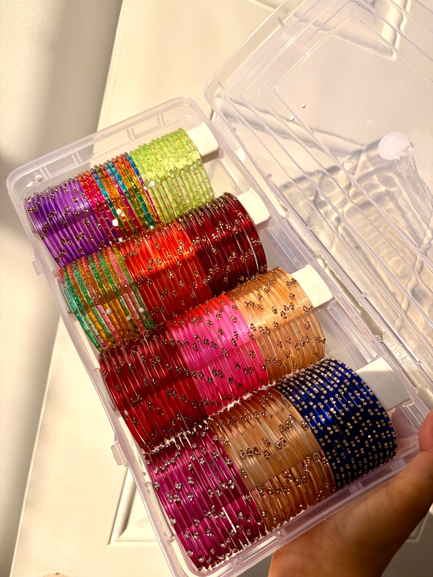 AYESHA'S buildable glass bangle box sets