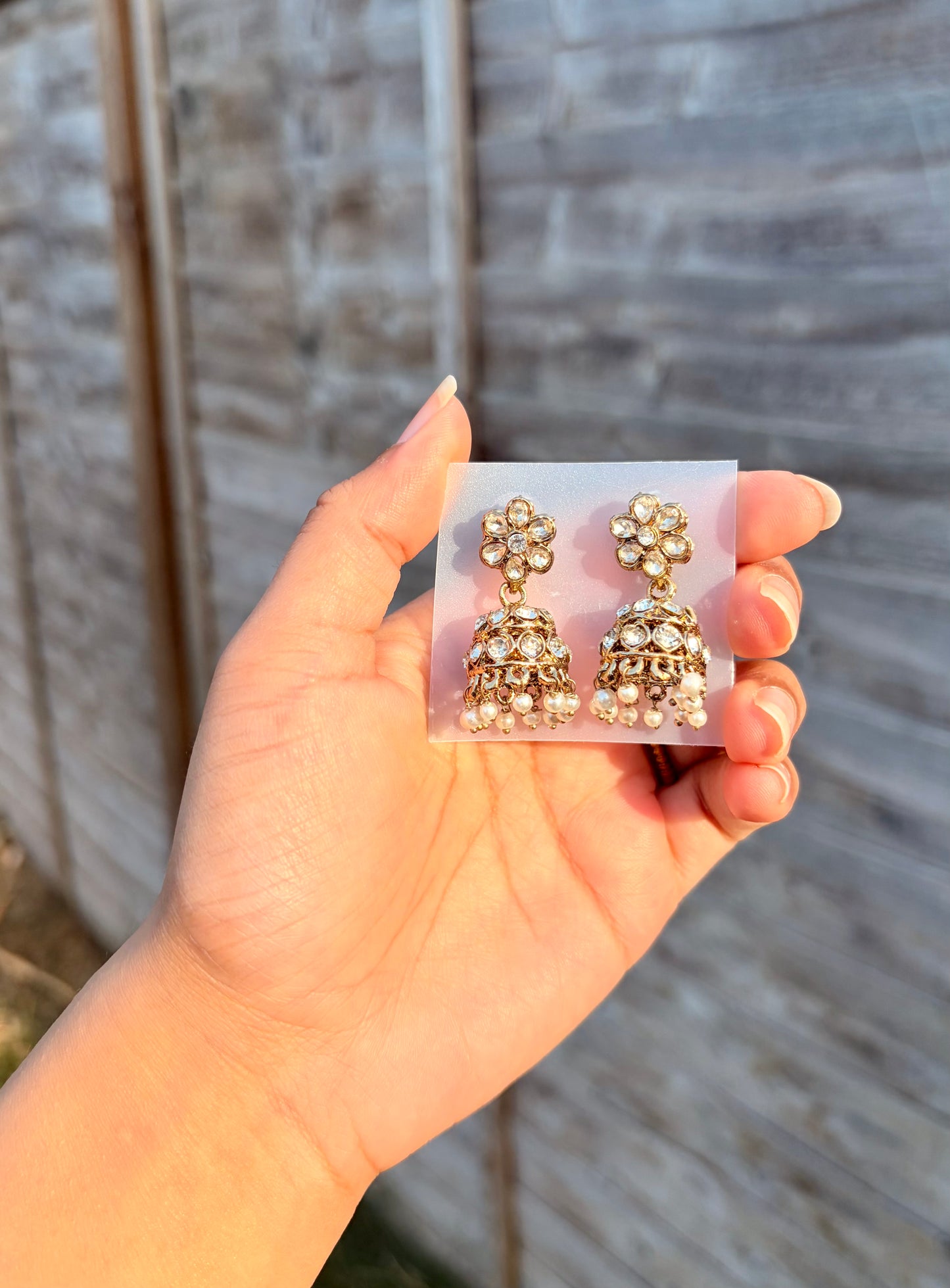 Natalia pearl mini jhumkas
