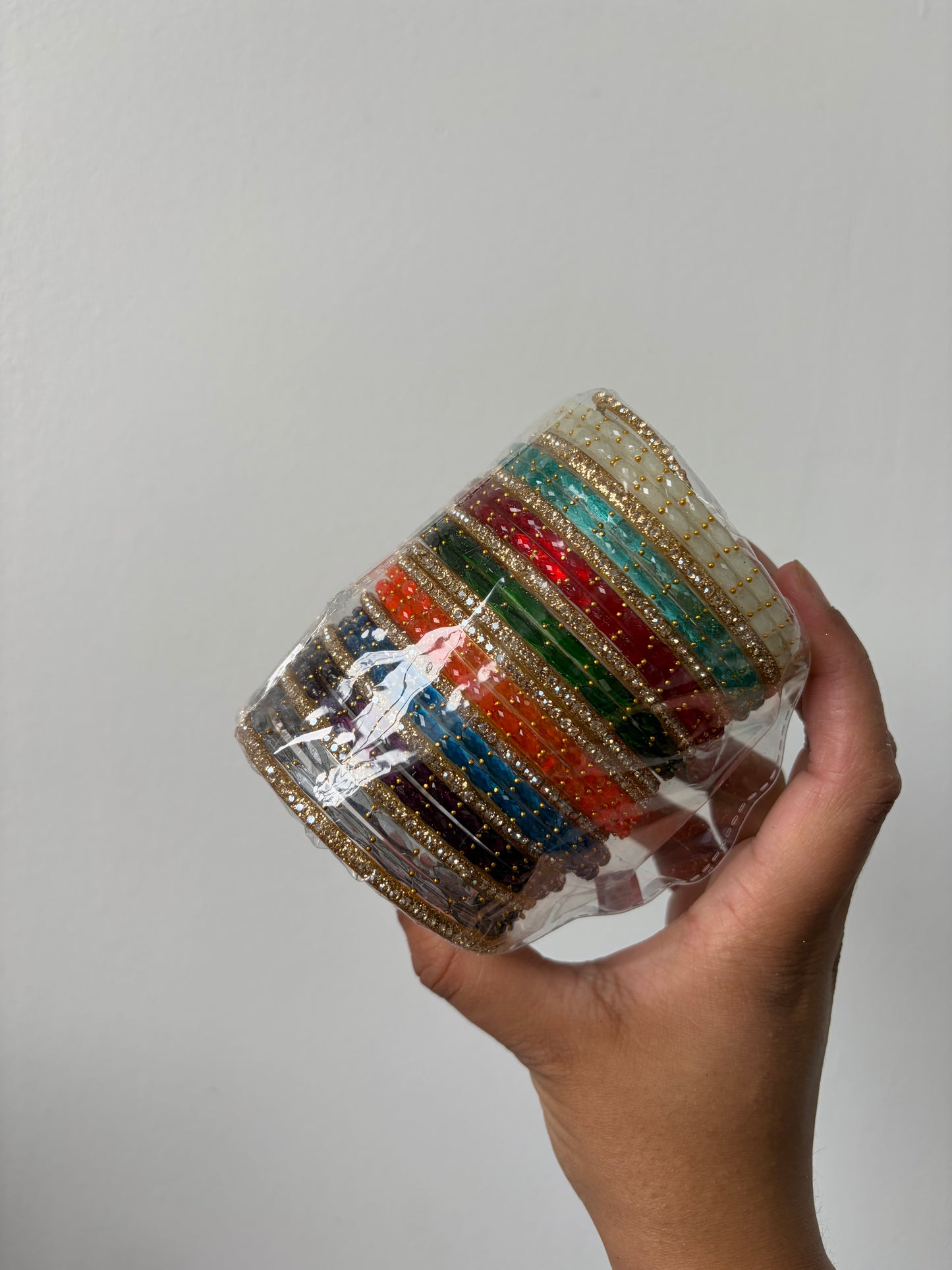 Glass bangle combo sets