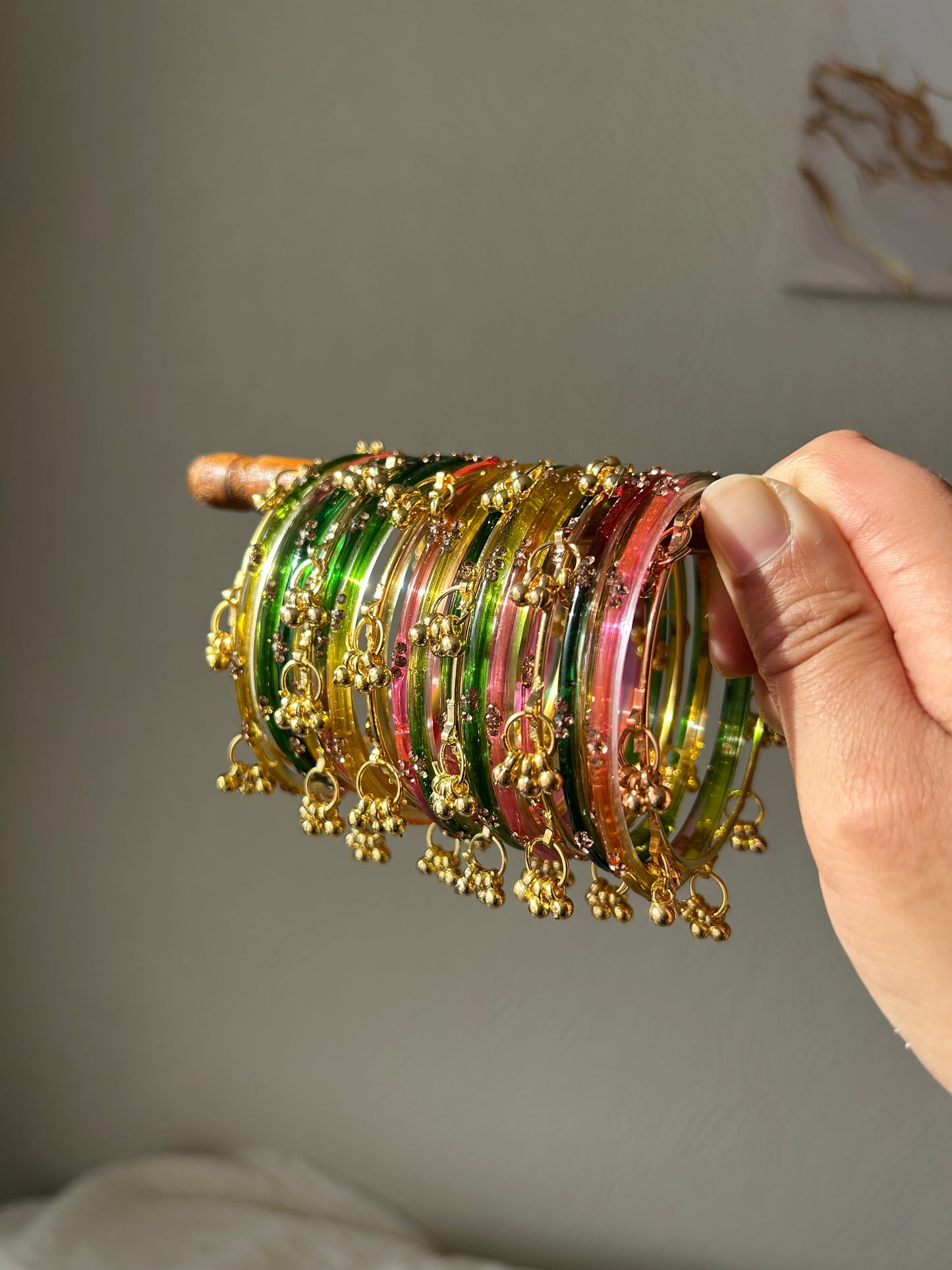 Kashya Bangles ~ Gold (set of 8)