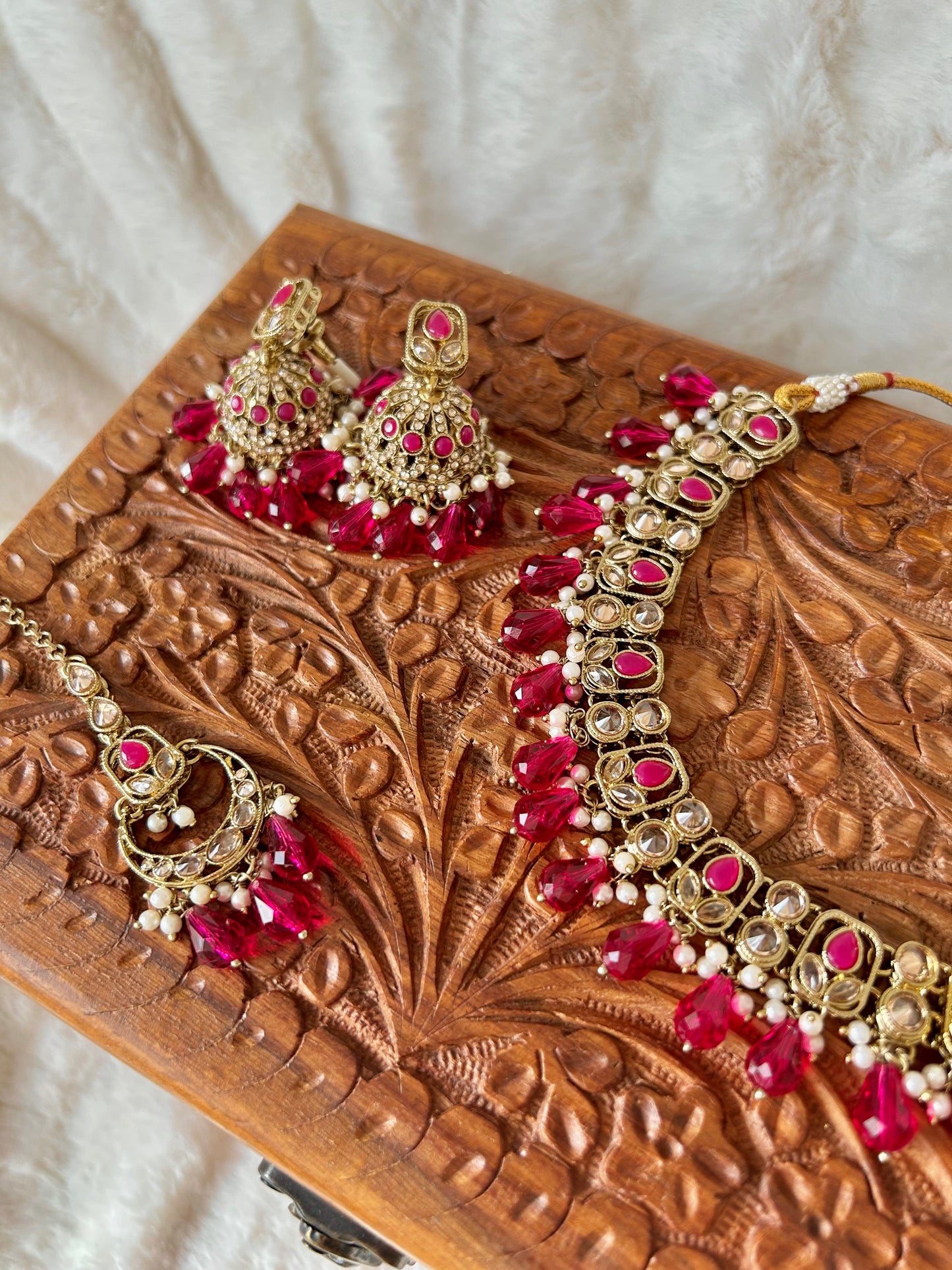 Preeti set ~ hot pink