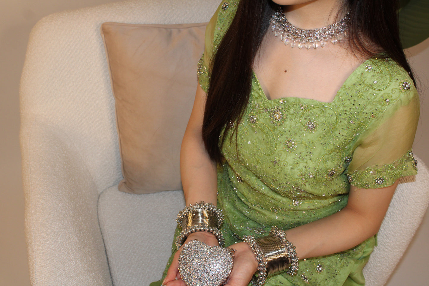 Kayenat mini clutch bag ~ Silver