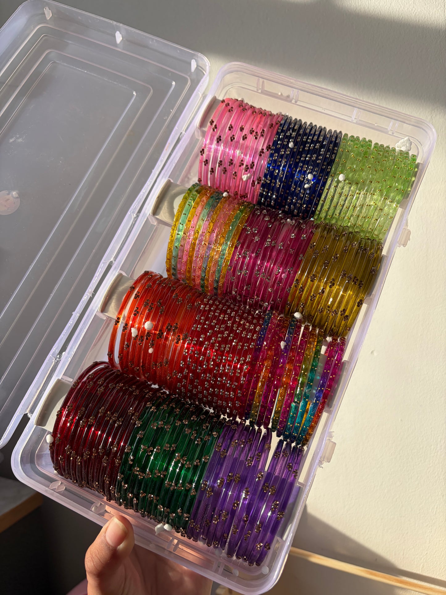 AYESHA'S buildable glass bangle box sets