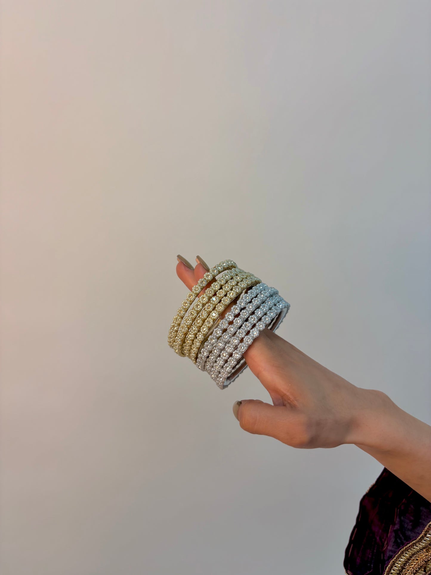 Sabeena floral bangles ~Gold