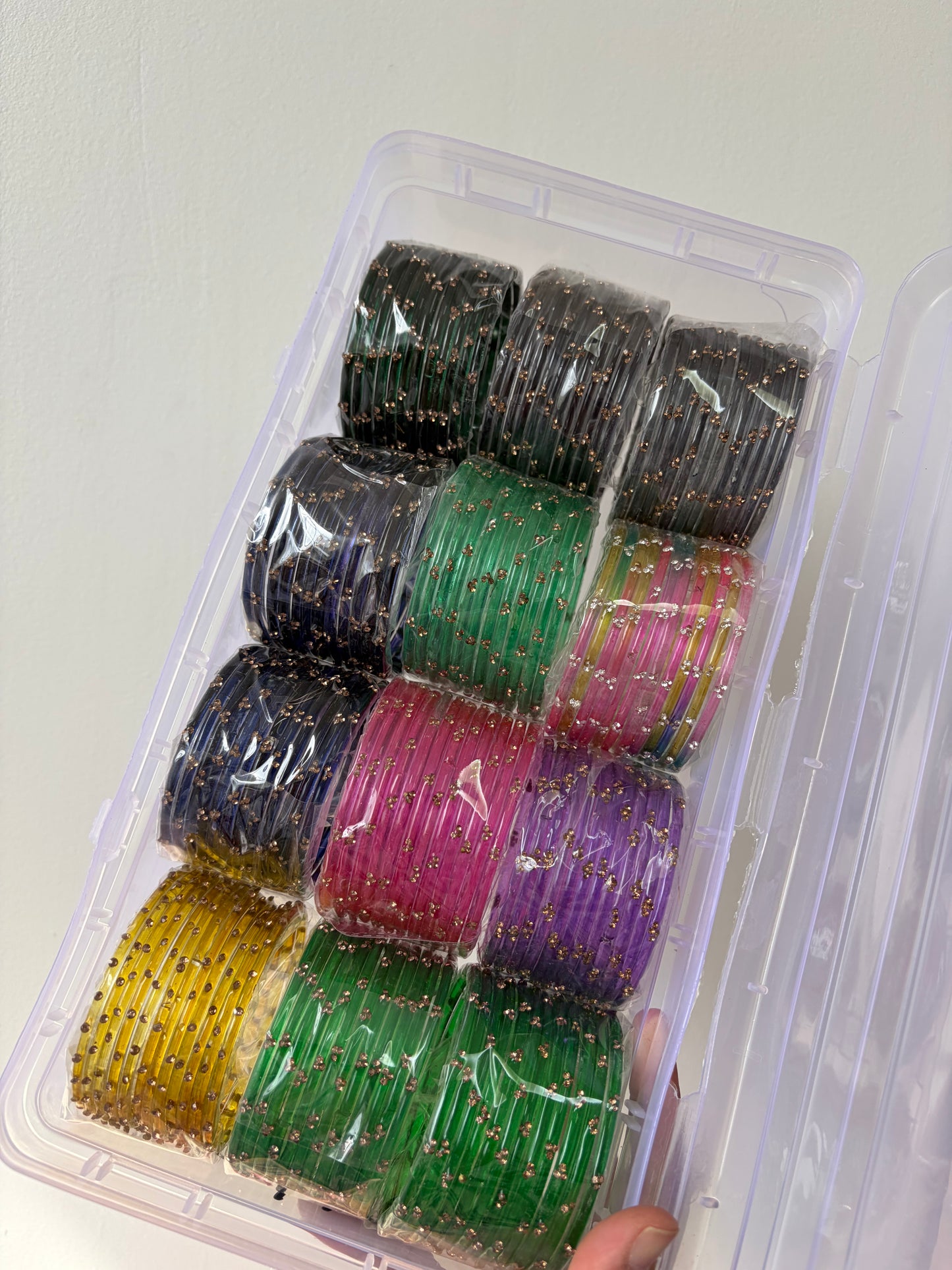 AYESHA'S buildable glass bangle box sets