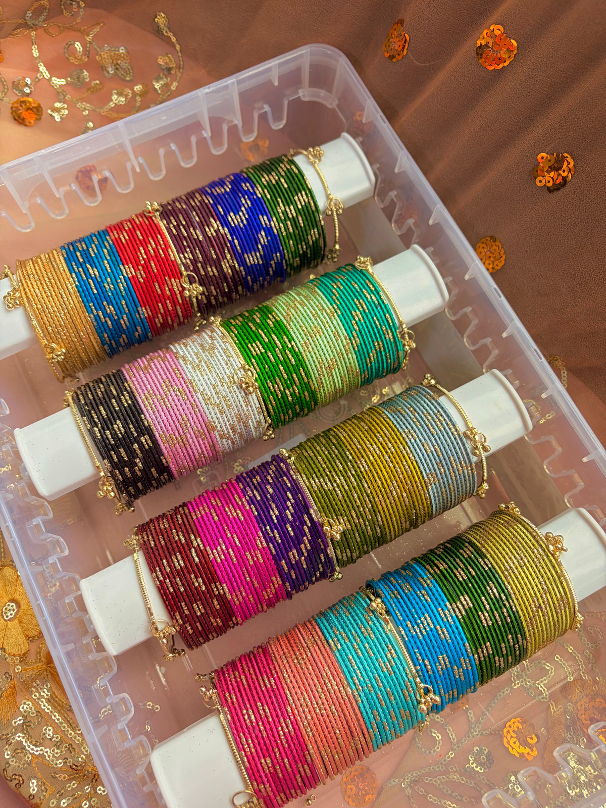 Glitter bangle box gift set
