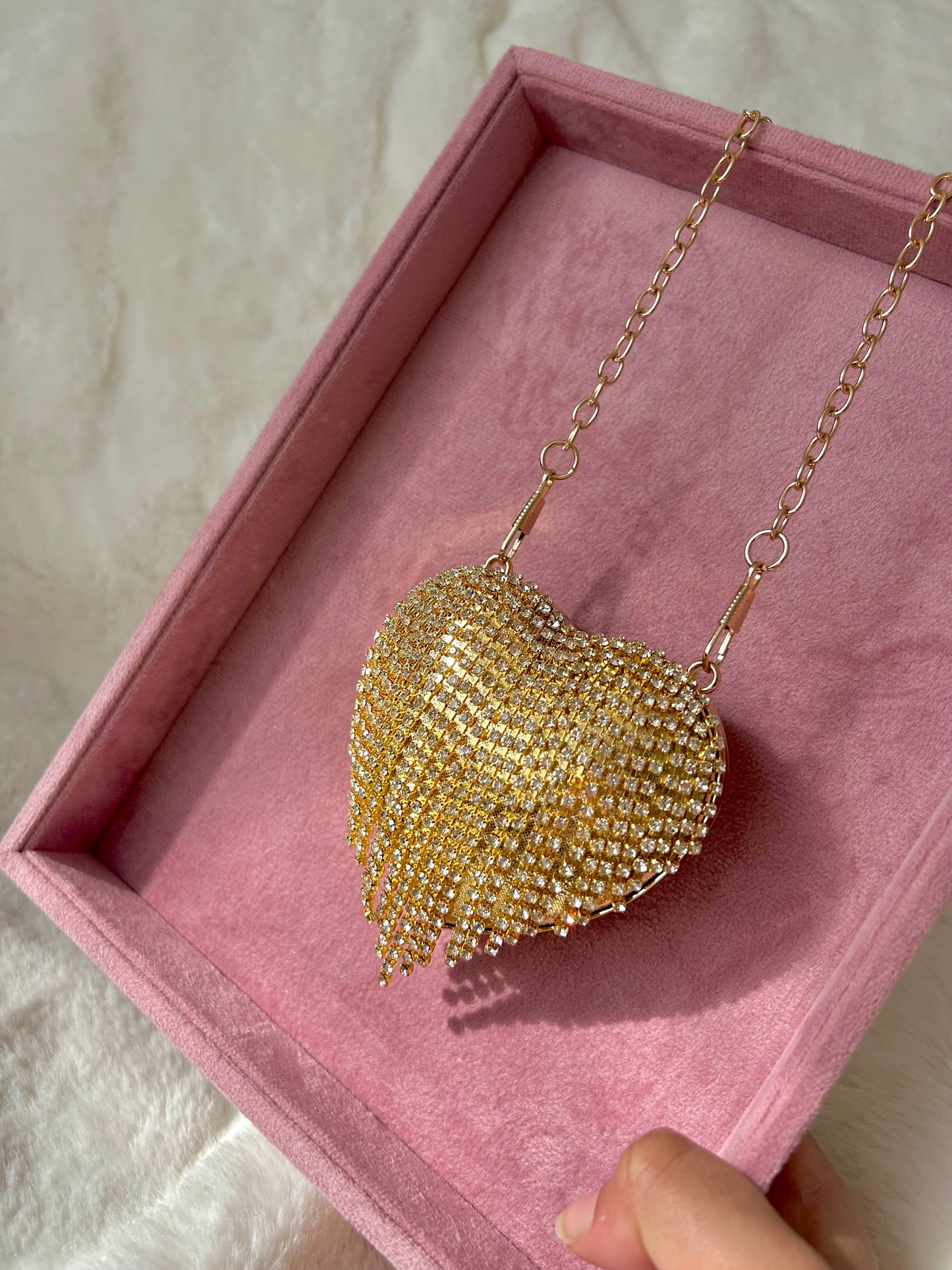 Davina mini clutch bag ~ Gold