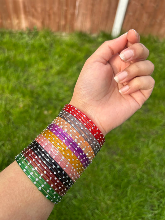 Mehnaaz glass bangle set