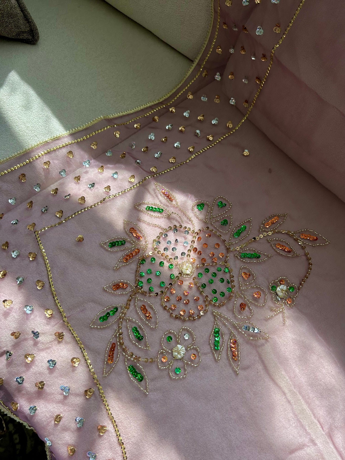 Jasleen Organza Dupatta ~Lavender