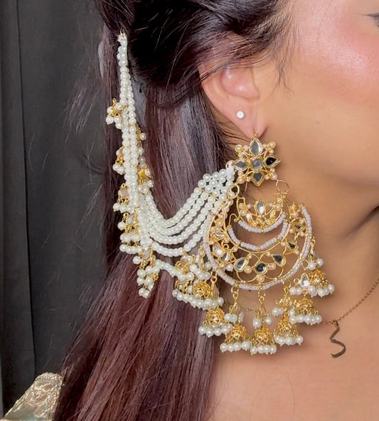 Shahanara kundan earrings