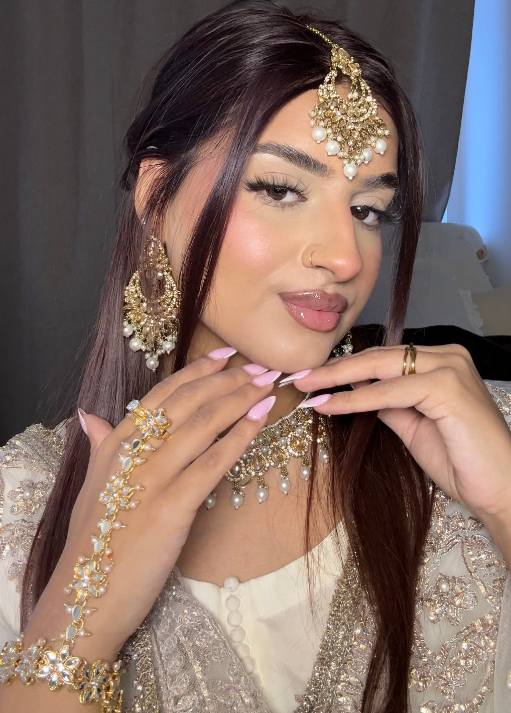 Farah jewellery set~ Pearl