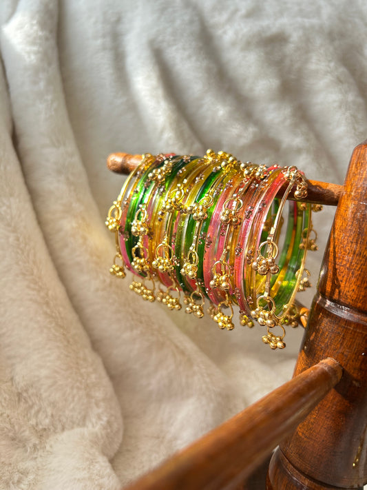 Kashya Bangles ~ Gold (set of 8)