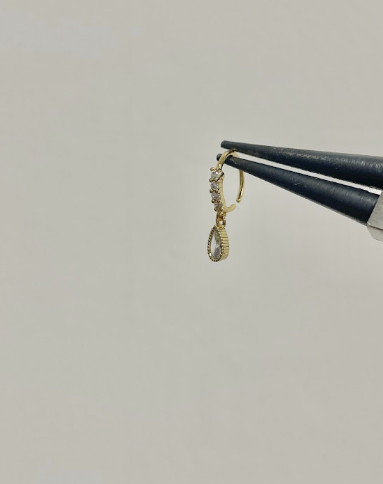 Misbah nose ring - gold/silver