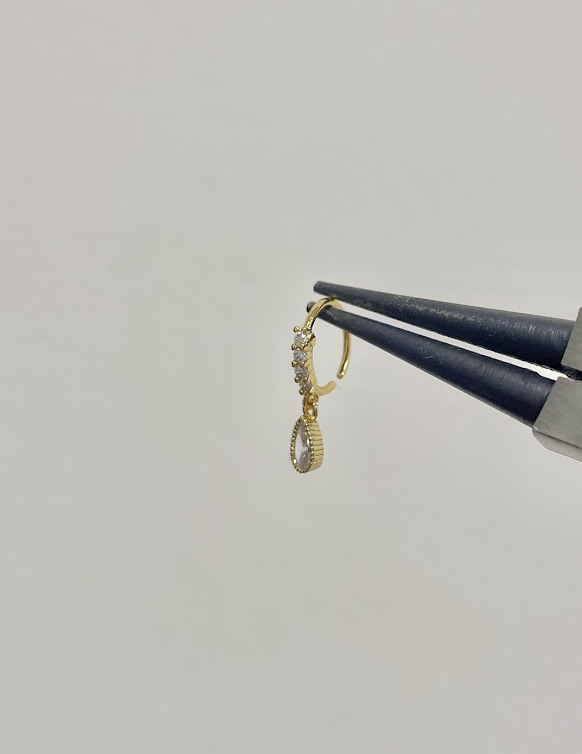 Misbah nose ring - gold/silver