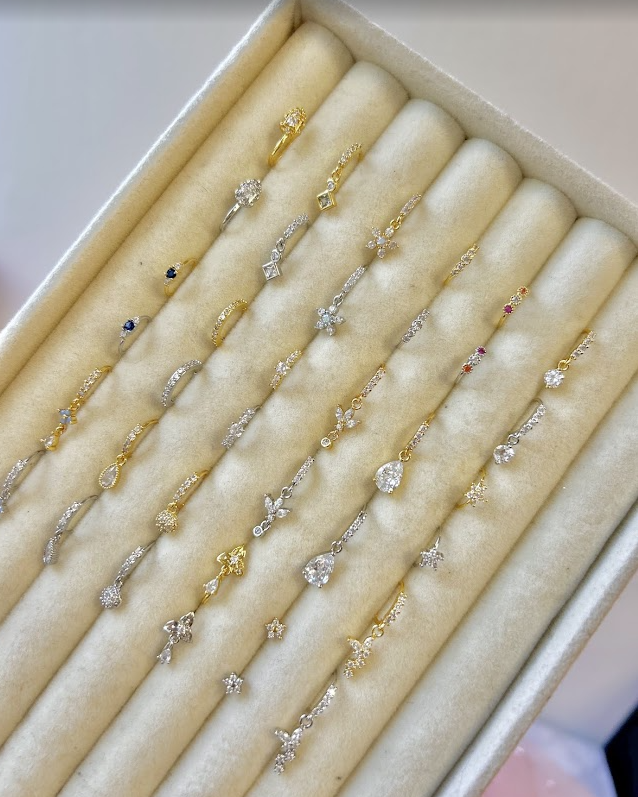 Misbah nose ring - gold/silver