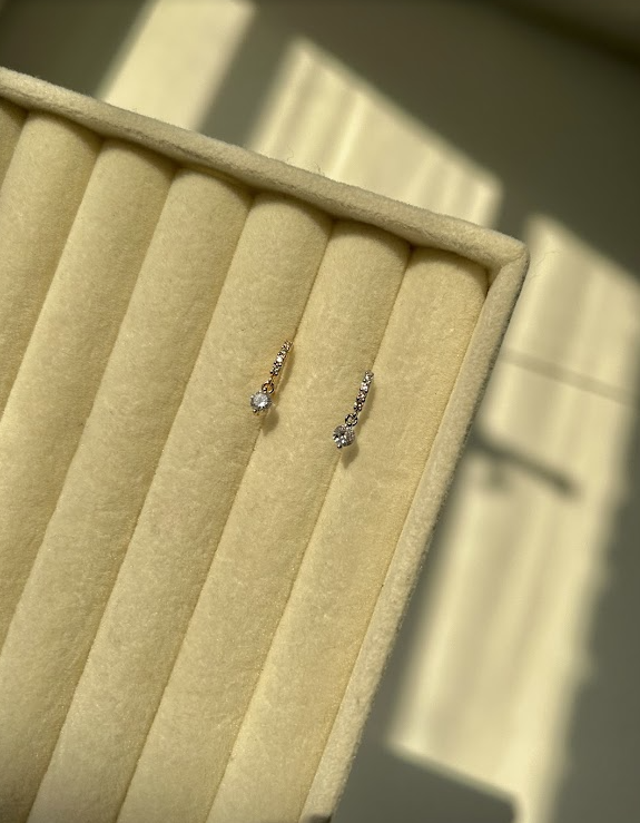 Saima nose ring - gold/silver