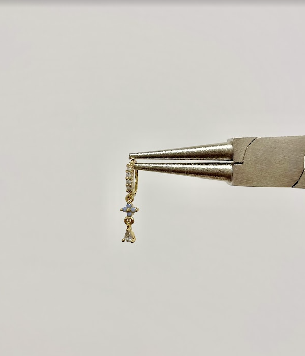 Bella nose ring - gold/silver