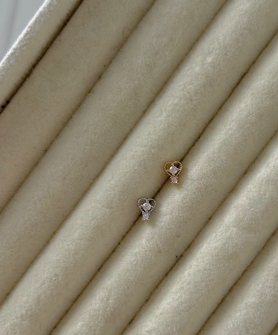 Promise Nose Stud - gold/silver