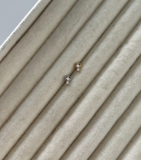 Promise Nose Stud - gold/silver