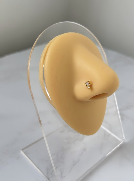 Promise Nose Stud - gold/silver