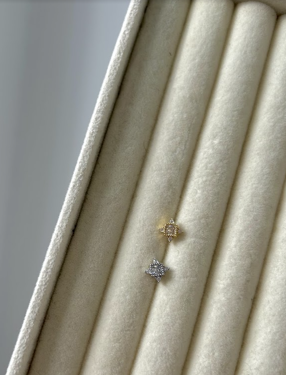 Ophelia Nose Stud - gold/silver