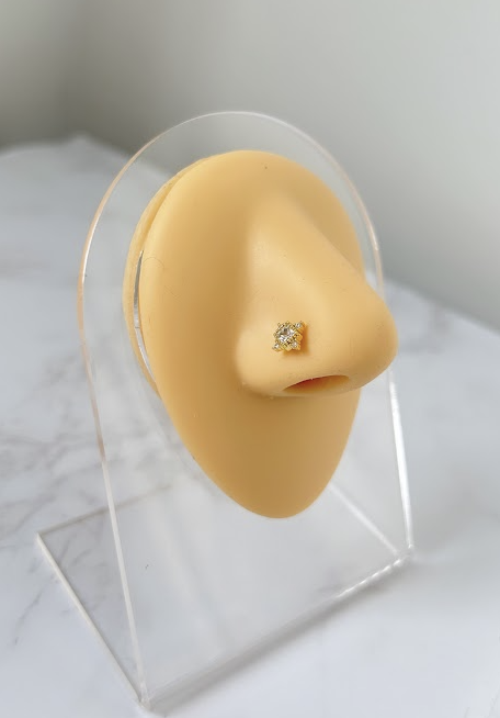 Ophelia Nose Stud - gold/silver