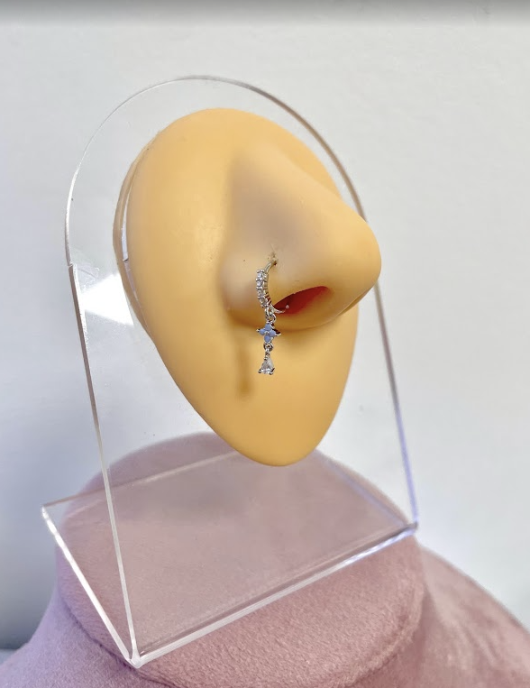 Bella nose ring - gold/silver