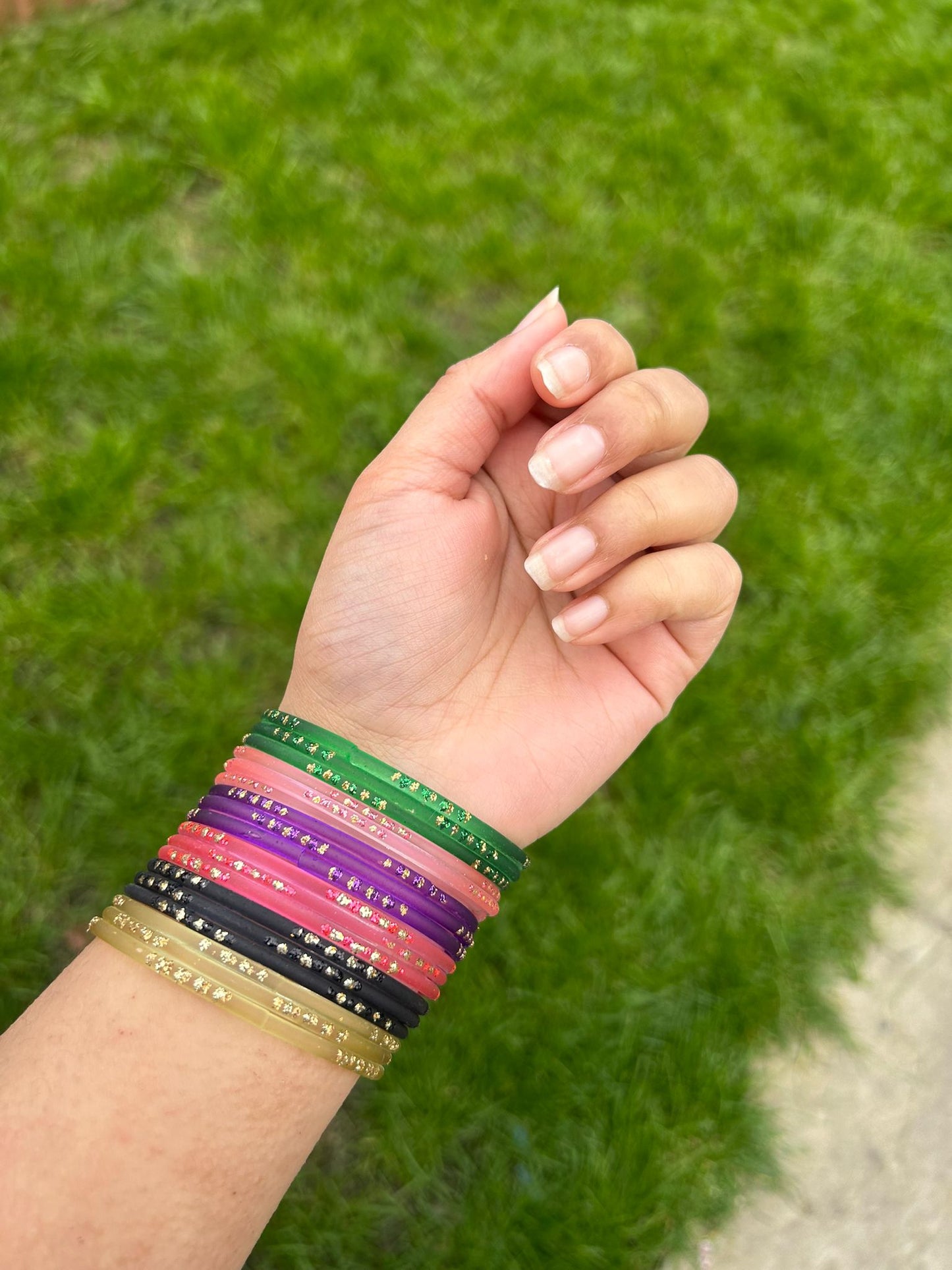 Aaina glass bangle set